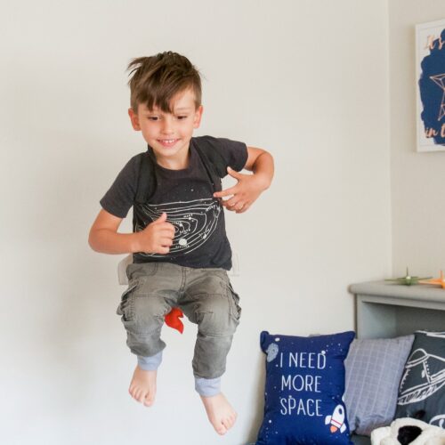 Space Themed Toddler Room Reveal x Seedling Littles